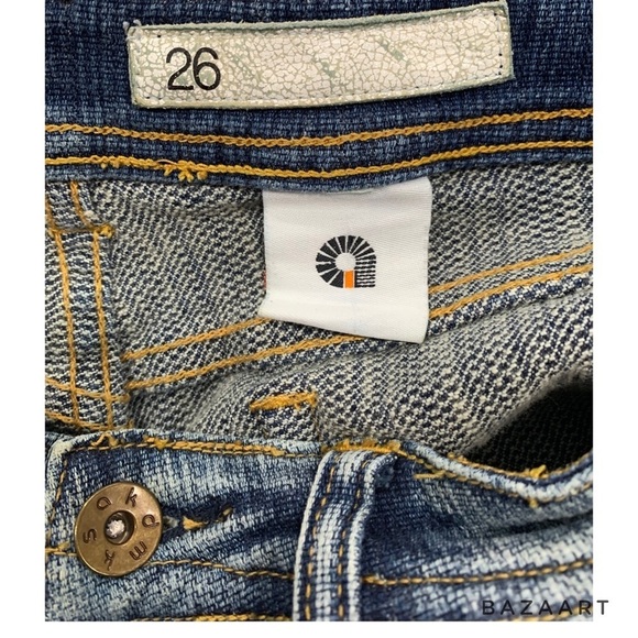 Akdmks Jeans Women’s Blue Denim Bootcut Low  Rise Size 26 - Picture 8 of 9